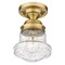 Z-Lite Vaughn 1 Light Flush Mount, Heritage Brass And Clear Seedy 736F1-HBR - alternate 4